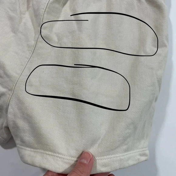 New Damaged Madewell Terry Drawstring Sweatshorts Vintage - Picture 11 of 11